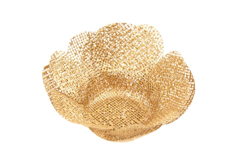 Truffilio Handmade Fabric Truffle Cups | Truffle Liners | Truffle Wrappers | Fominhas | Candy cups | Forminhas de Brigadeiro | candy liners - Pack of 20 - Truffilio (Fabric, Camellia Gold) - Image 4